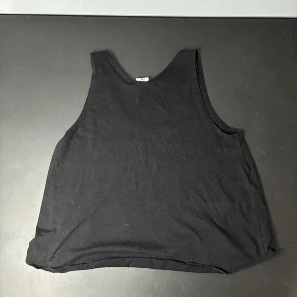 Pink by Victoria’s Secret Black Tank Top with Sequin American Flag - Women’s S - Picture 4 of 4